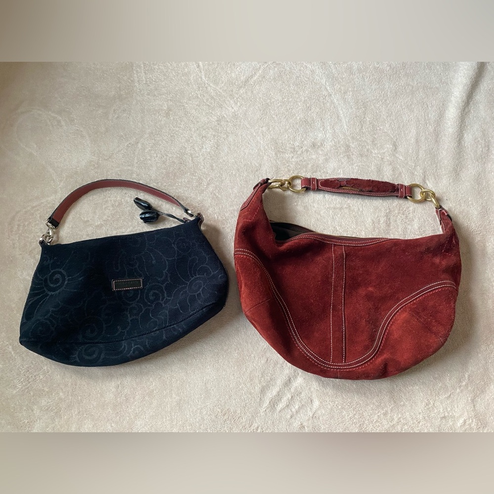 Elegant Black and Brown Women's Handbag Set